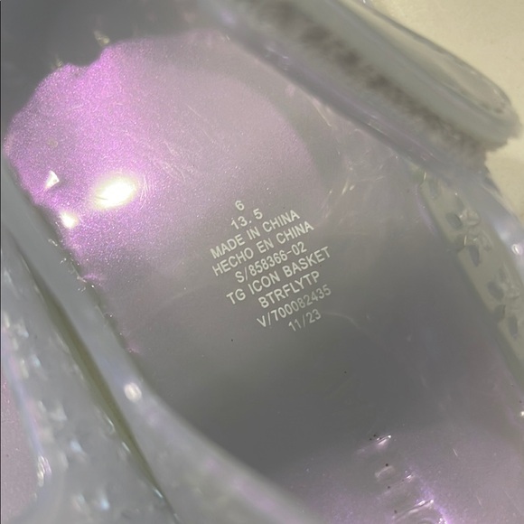 Old Navy Jelly Mary Jane Flats in Butterfly - Glitter, Iridescent Purple - Picture 5 of 8